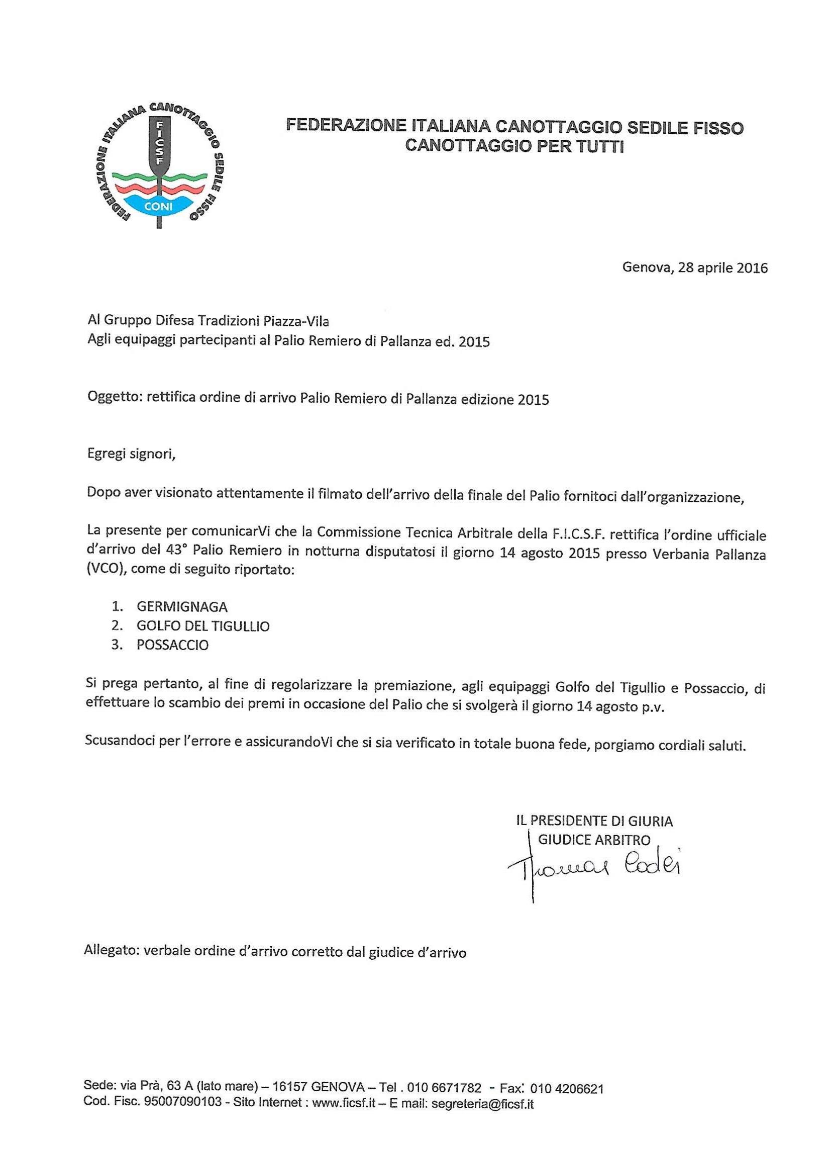 2015   Rettifica arbitrale Page 1